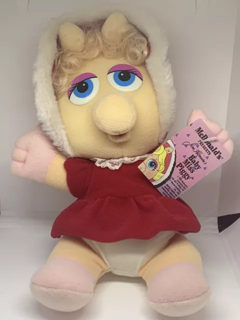 Vintage 1988 Jim Henson’s Muppet Babies Baby Miss Piggy 10” Mcdonalds Corp