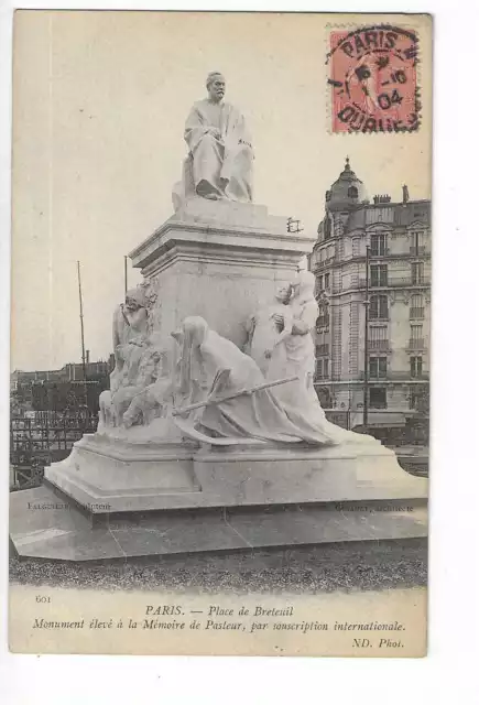 75  Paris  Place De Breteuil  Monument De Pasteur