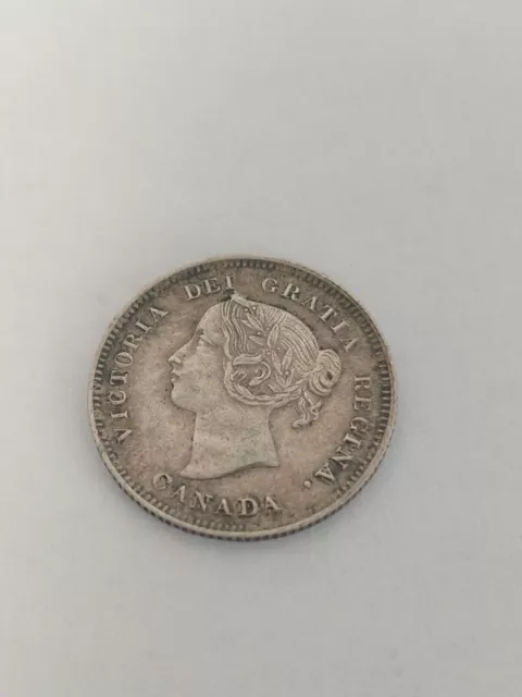 Victoria Det Gratia Regina Canadian 5 Cent Coin 1899