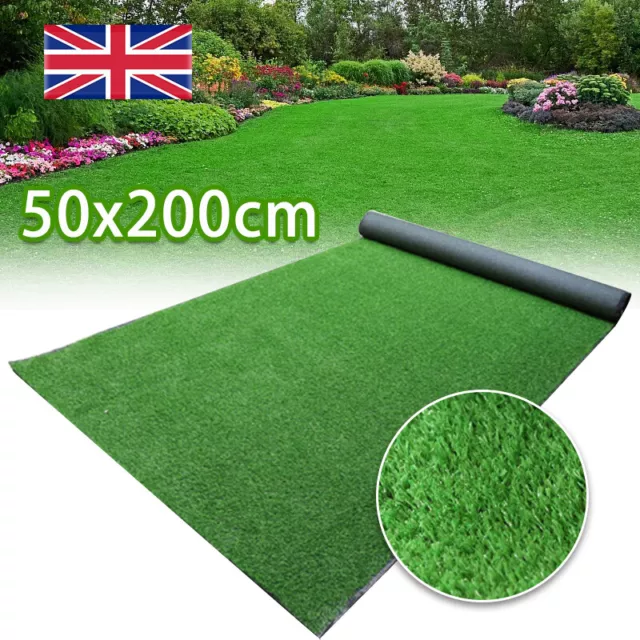 10mm Artificial Grass Garden Turf Offcut Roll End Realistic Lawn Fake Mat Carpet