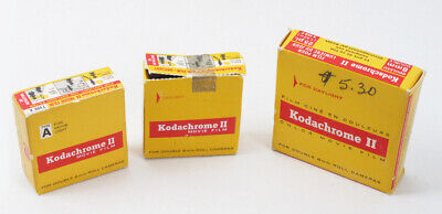 Película de colección sellada 3 rollos de Kodak Kodachrome II 8 mm luz natural 25' - caducada