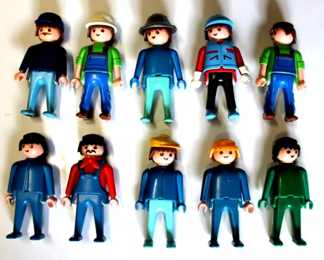Lot De  10  Figurines Playmobil   -  Lot 33