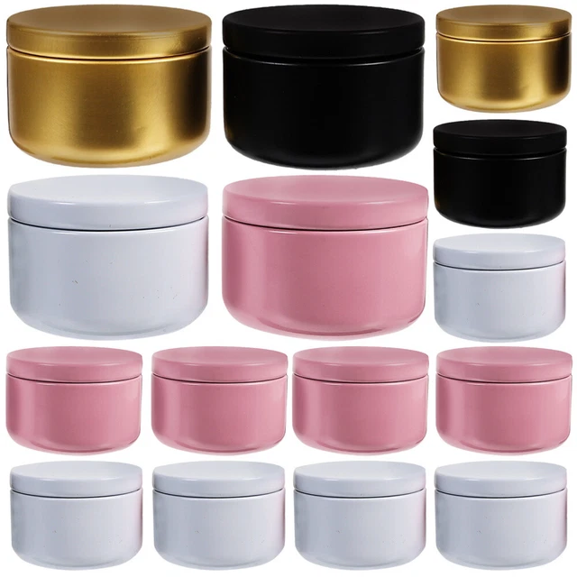 20pcs Round Aluminum Box Empty Jewelry Storage Case Small Aluminum Soap Boxes