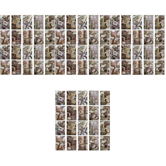 200 PCs Vintage Muster Papiermaterial Scrapbook DIY Papierplaner Papiere