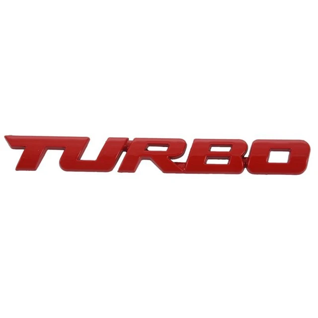 TURBO Universal Car Motorcycle Auto 3D Metal Emblem Badge Decal Sticker, Re I8K5