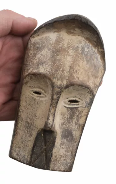 Masquette Tsogho 15cm masque diminutif africain Gabon bois  Art premier 16909