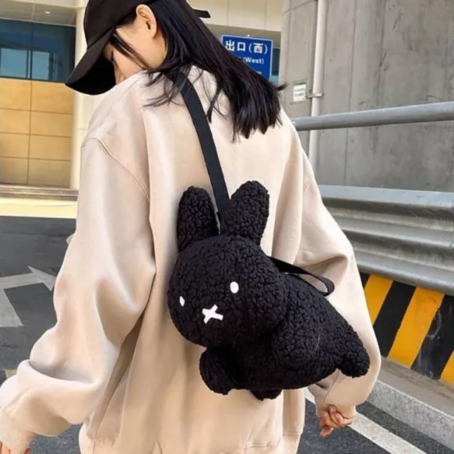 Fashion Kawaii Cartoon Miffy Rabbit Plush Shoulder Bag Winter Versatile For new 2