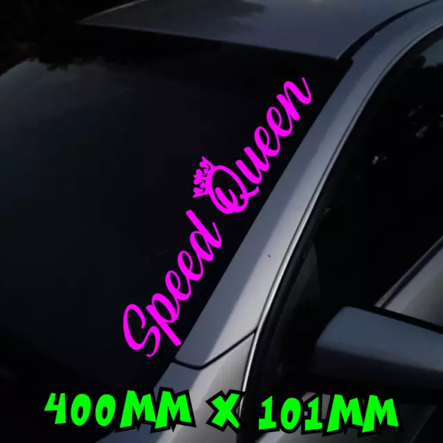 Speed Queen Large Sticker Car Decal Window JDM Drift Pink Bitch Crown 4x4 Vinyl