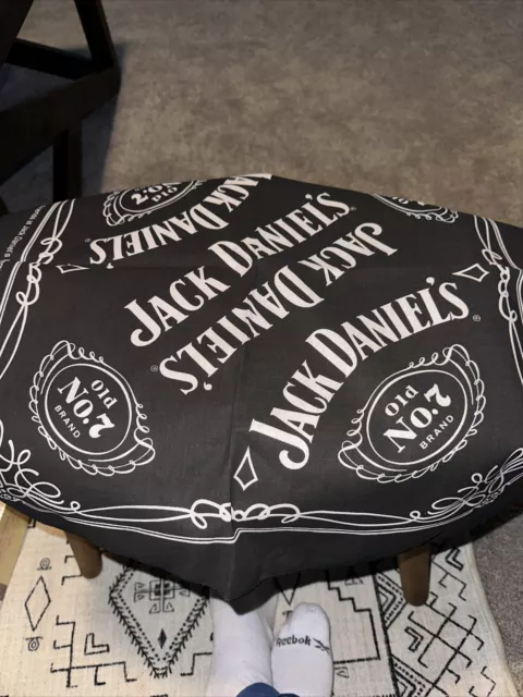 JACK DANIELS Old No. 7 Black 21" x 21" Bandana Handkerchief Scarf Daniel's NWOT