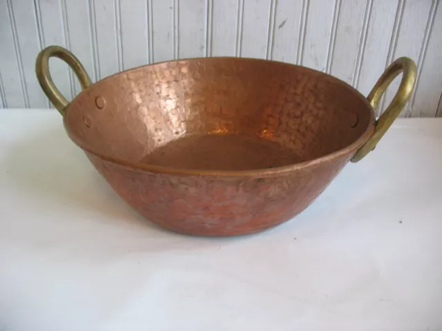 Mexican Pure Copper Pot. For carnitas, jam, candy. Cazo. (14x7 in)