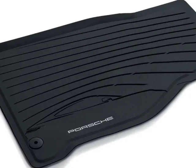 Porsche 992 Carrera Turbo GT3 All Weather Rubber Floor Mats 2019 Onward 2