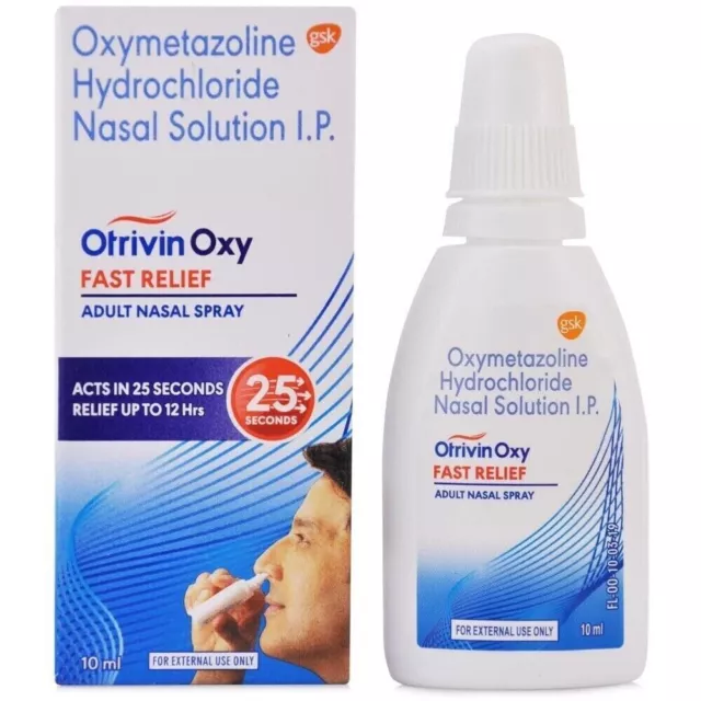 1 x 10 ml -Otrivin Oxy Spray nasal à soulagement rapide pour adulte,...