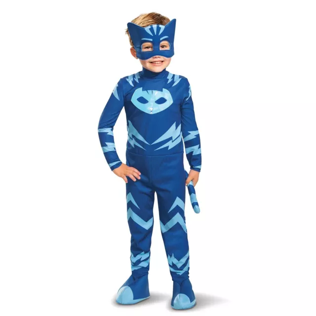 DISGUISE PJ MASKS Catboy Costume, Deluxe Kids Light Up Jumpsuit Outfit ...