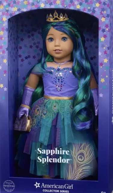 NIB American Girl Doll Limited Edit 2022 Sapphire Splendor, Swavorski Crystals