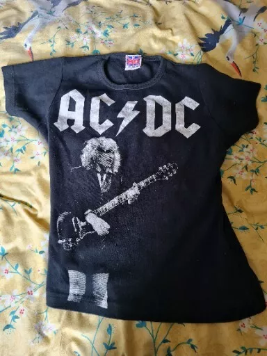 Vintage AC/DC Band T shirt Unisex Clothes Top Size Small