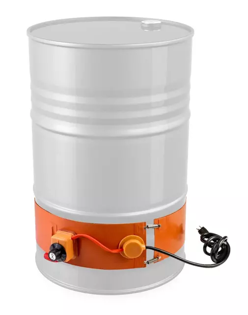 Drum Heater Barrel Band for 55 Gallon Metal Oil Drum, 1200 Watt 120 Volt Grease