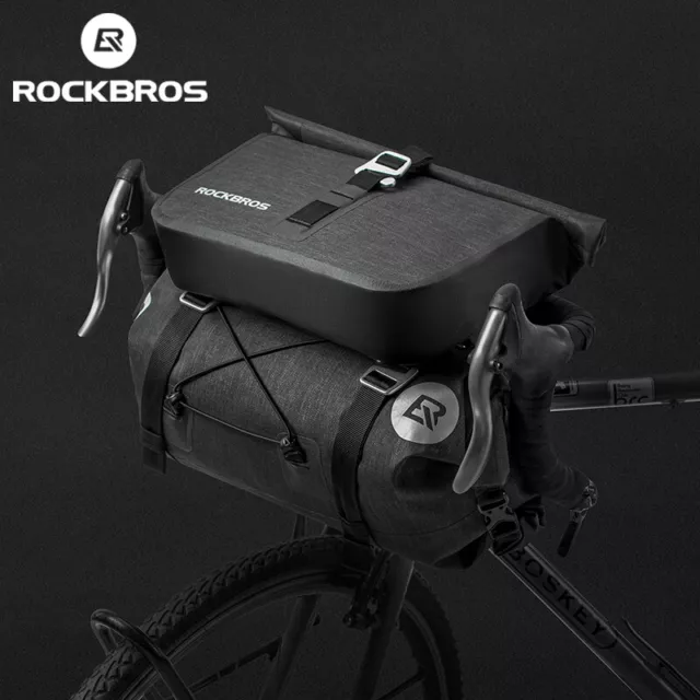 ROCKBROS Cycling Bicycle Bike Bag Waterproof 15L Front Handlebar Bag Set Storage