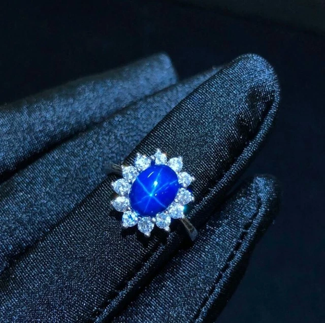 Bagues Saphir Étoile | Styles Bleu, Noir & Fiançailles