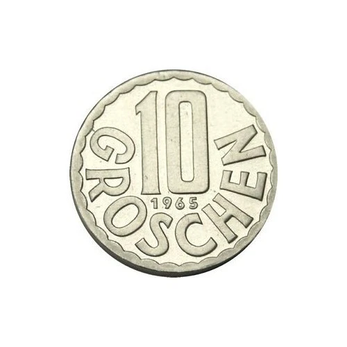 elf Austria 10 Groschen 1965 Proof  Eagle