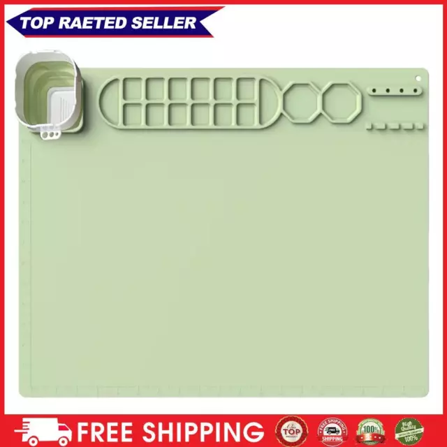 20x16in Art Mat Multipurpose Painting Mat Palette Art Accessories (Green)