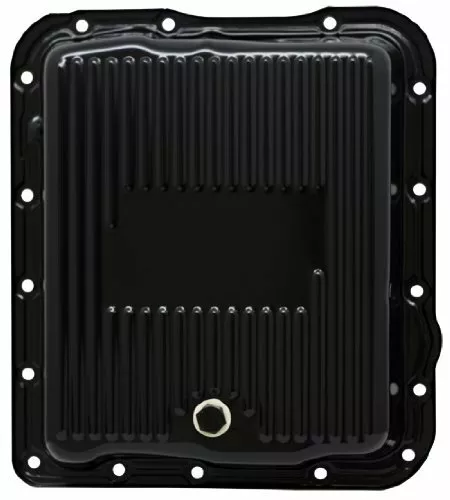 GM 700R4 Black Aluminum Transmission Pan Trans 4L60E 4L65E Sbc Bbc Chevy 700-R4