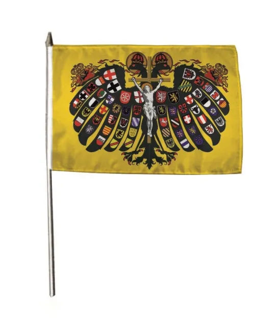 Stock-Flagge Österreich mit Adler 30 x 45, Europa, Stock-Flaggen 30 x 45  cm