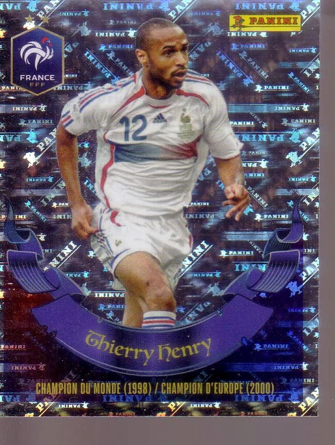 Autocollant Panini Thierry Henry Équipe De France 98 – Poster Total, Neuf