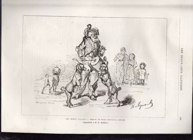 LES BEAUX ARTS ILLUSTRES N°13 1876 Henri Regnault portrait et dessin 2