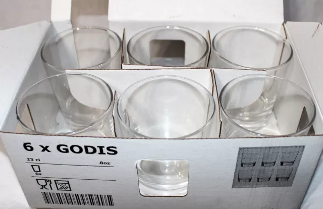 GODIS Glass, clear glass, 8 oz - IKEA