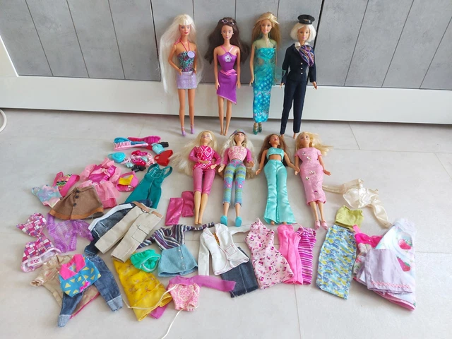 LOT DE 6 barbies vintage Mattel et Disney (années 90 et 2000