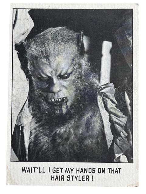 1973 Dracula Vampire Monster Creature Feature You’ll Die Laughing #73 Trade Card