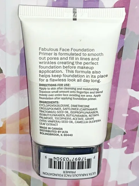 Ulta FABULOUS FACE Foundation Primer *SUPER HARD TO FIND AT THIS PRICE ANYWHERE* 2