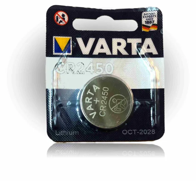 Varta Agfa Renata CR2430 2450 3V Knopfzelle Lithium Batterie Battery