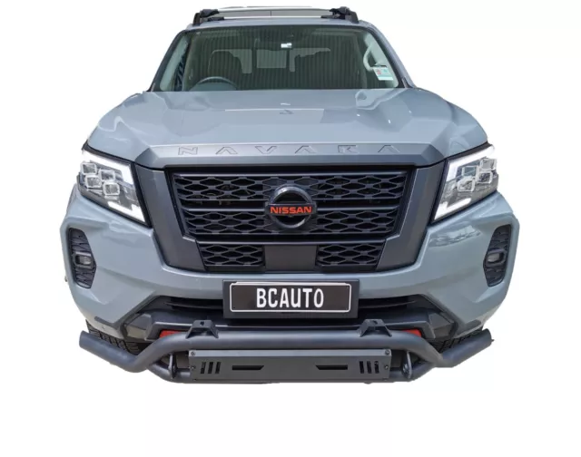 Heavy Duty Steel Nudge Bar Bumper Protect for Nissan Navara D23 15-23 Light Tab