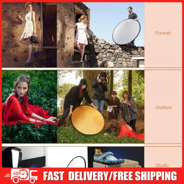 5 in 1 Multi Disc Photography Studio Photo Collapsible Light Reflector Diffusers