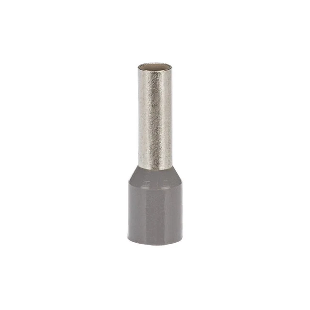 Panduit FSD81-10-D Polypropylene Insulated Ferrules, Single Wire, Gray Din End