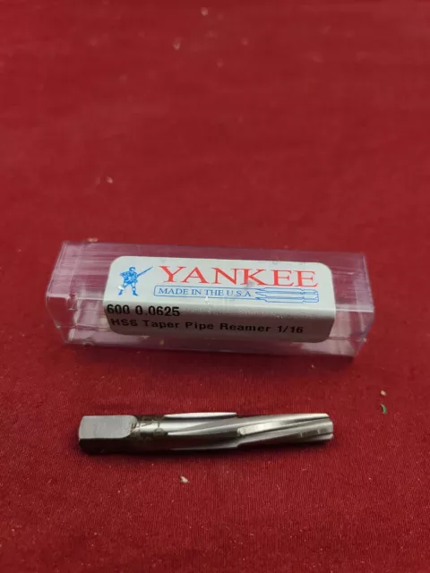 Yankee 600 .0625 1/16"  taper pipe reamer VT USA HSS