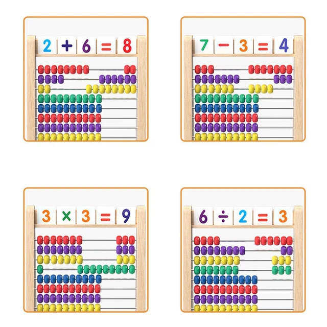 Jeu de mathématiques en bois Montessori 1-9000 : Achat occasion