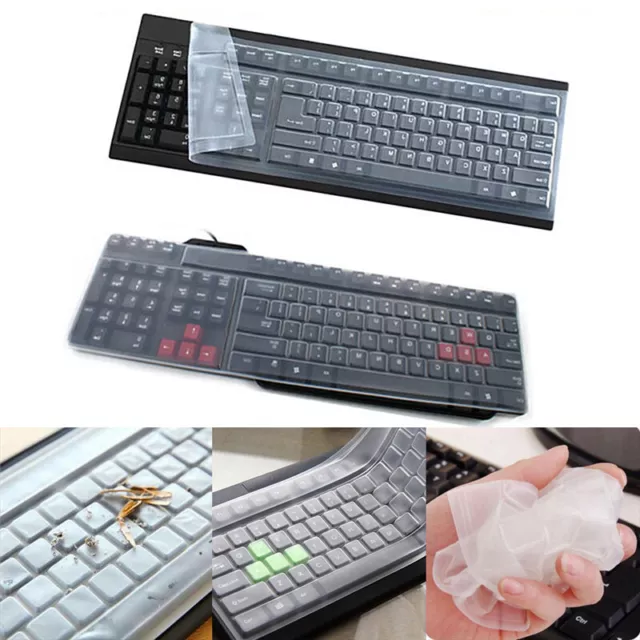 Universal Silicone Desktop Computer Keyboard Cover Skin Protector Film Cover .lb