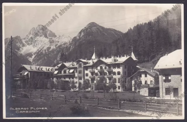 BOLZANO BOZEN DOBBIACO 36 TOBLACH - CARBONIN - HOTEL ALBERGO PLONER Cartolina