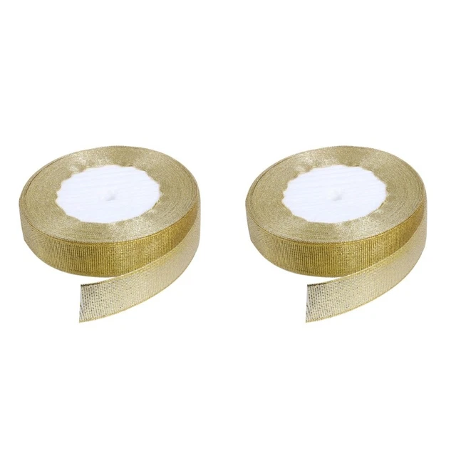 2pcs 10 mètres de vacances de Noël hiver ruban ruban à ruban satiné pour bonbons