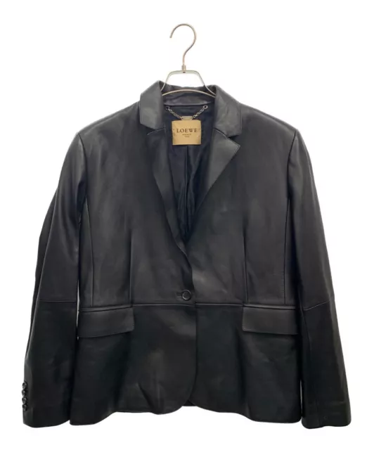 Loewe Leather Jacket Color Black Men's Size 48