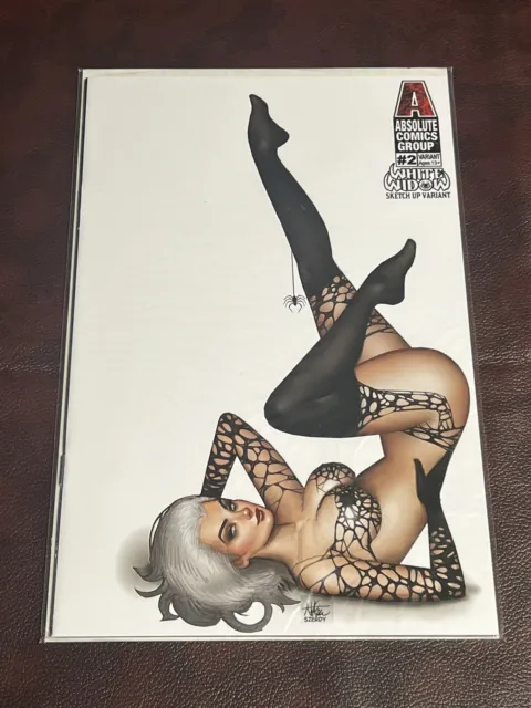 White Widow #2 Nathan Szerdy Sketch Up Variant Cover Absolute Comics Nm 🔥