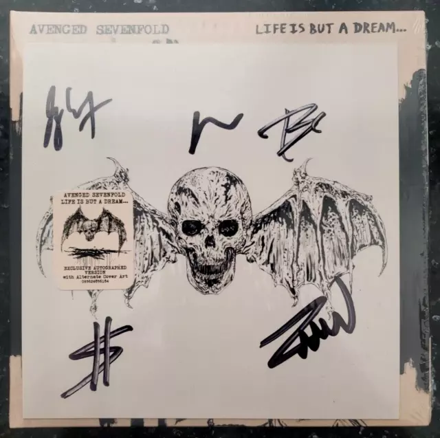 Avenged Sevenfold Signed Life Is But A Dream Cd Autographed 2023 Full Band