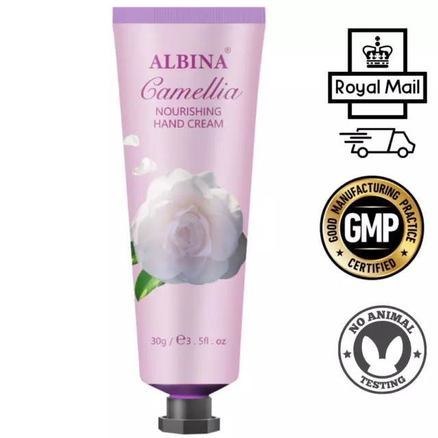 ALBINA Camellia Hand Cream Cracked Dry Skin Anti Aging Moisturiser  30g