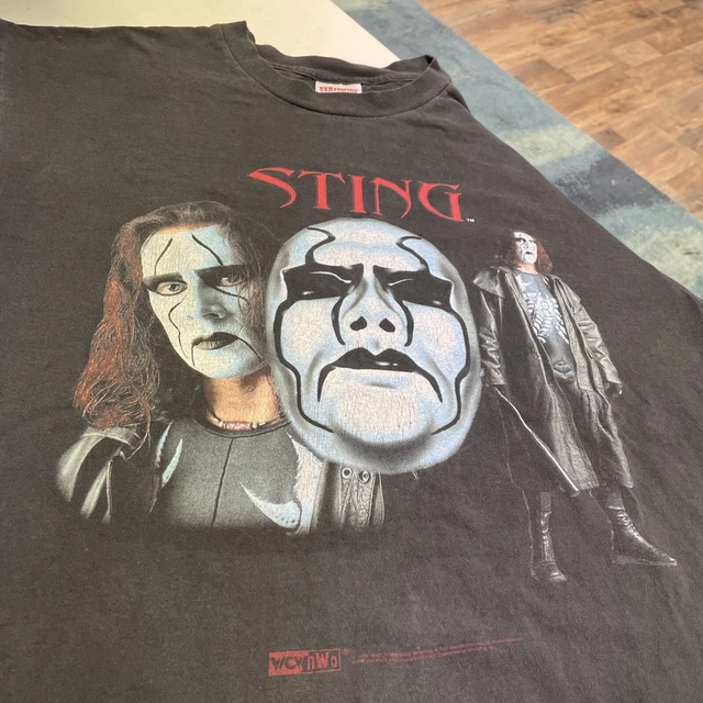 Vintage 1998 Sting Large T Shirt WCW NWO WWF  Very Rare ECW Crow
