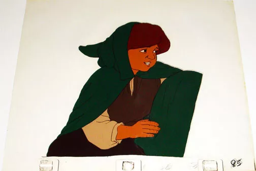 LORD OF THE RINGS Original Animation Production Cel & Drawing - FRODO