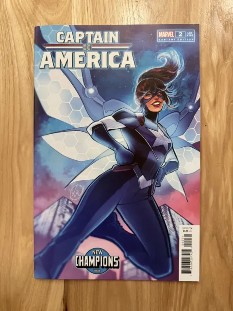 Captain America #2 (Marvel Comics 2023) New Champions Variant Cover NM/NM+