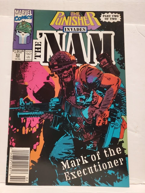 The ‘Nam #53 - Punisher Skull Symbol Origin - Marvel Comics Newsstand 1991