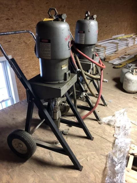 Graco Air Powered Pumps matched set 33:1 on factory stands